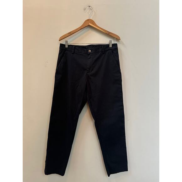 Lululemon Commission Pants Men's 32 Warpstreme Navy Blue Chino Commuter - Picture 1 of 6